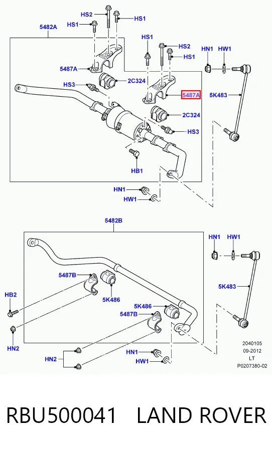 RBU500041 Land Rover