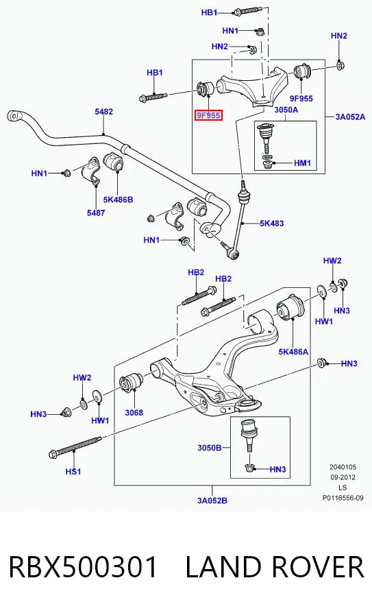 RBX500301 Land Rover