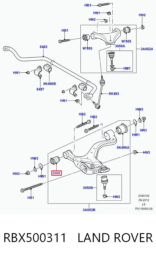 RBX500311 Land Rover