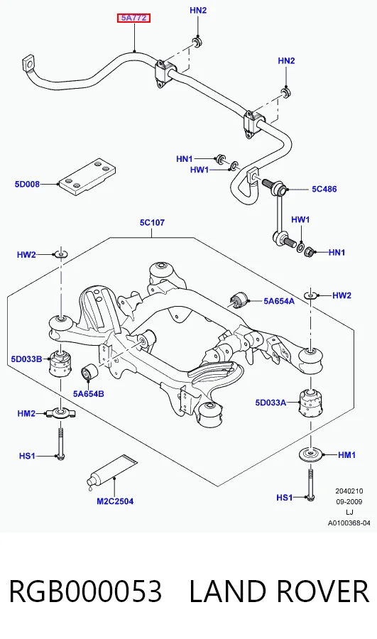 Do koszyka Stabilizator tylny Land Rover Range Rover III L322