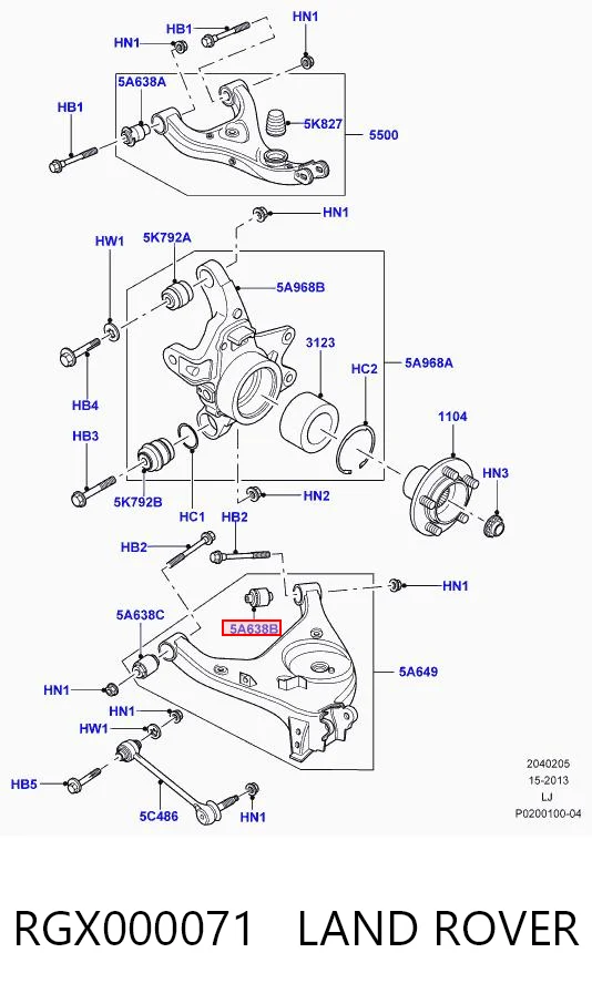 RGX000071 Land Rover