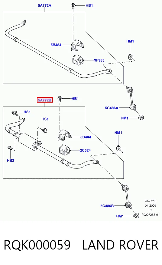  Stabilizator tylny Land Rover Range Rover 