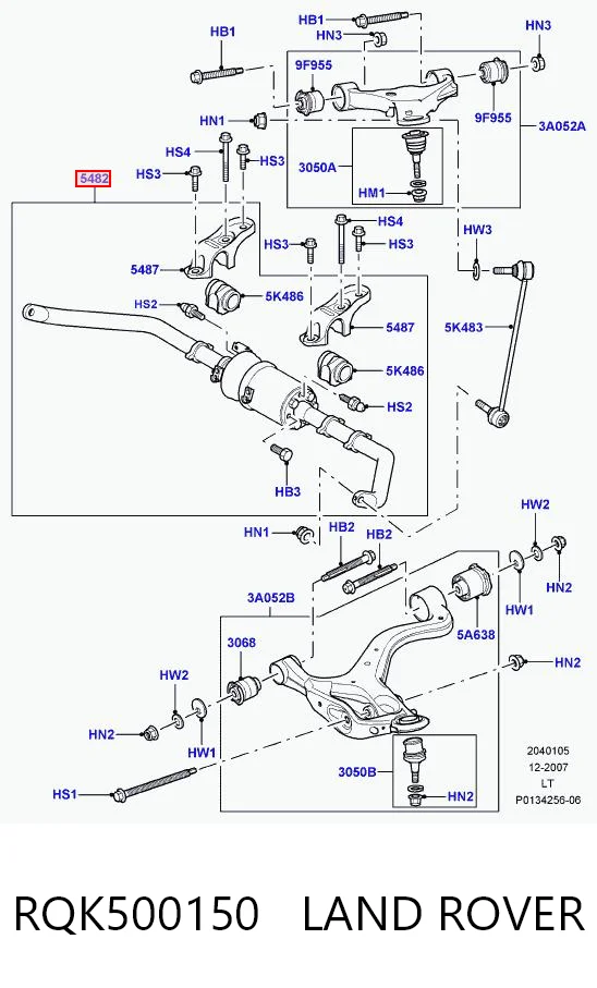 Stabilizator przedni do Land Rover Range Rover SPORT I L320