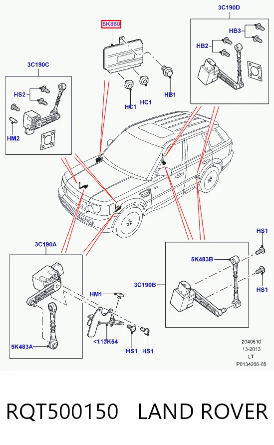 RQT500150 Land Rover