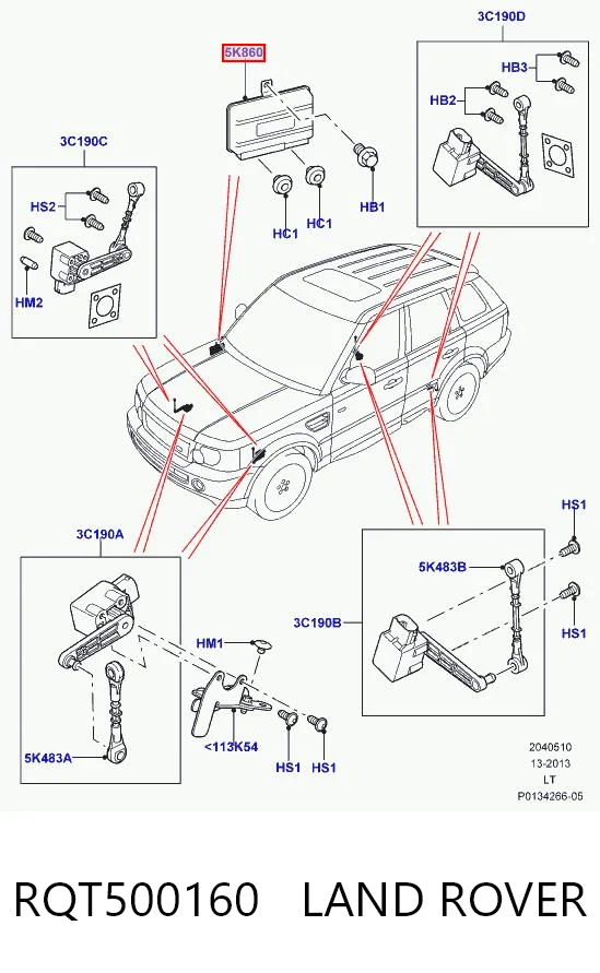 RQT500160 Land Rover