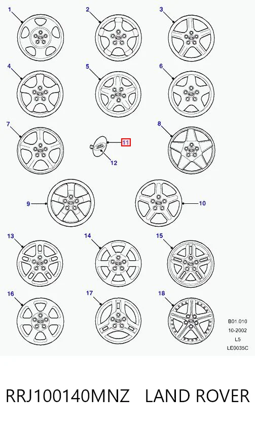 Kupić Kołpak do obręczy koła Land Rover Freelander II L359 w dobrej cenie