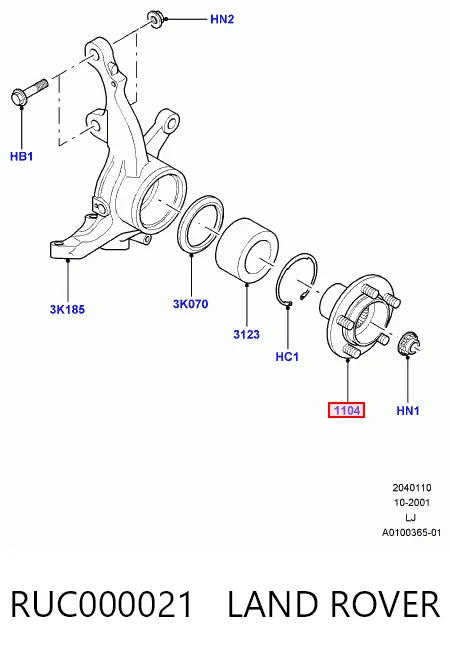 Piasta tylna do Land Rover Range Rover L322