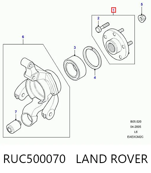 Do koszyka Piasta przednia Land Rover Freelander I L314