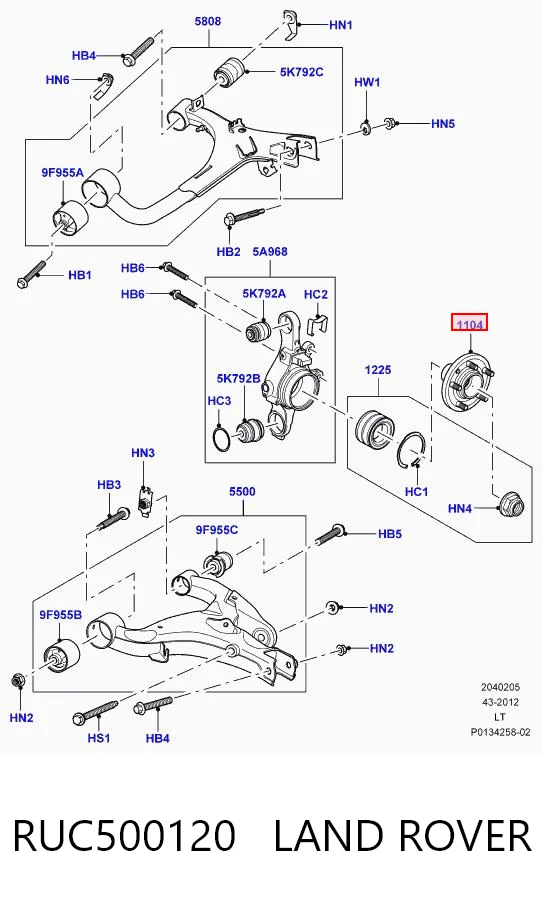 RUC500120 Land Rover