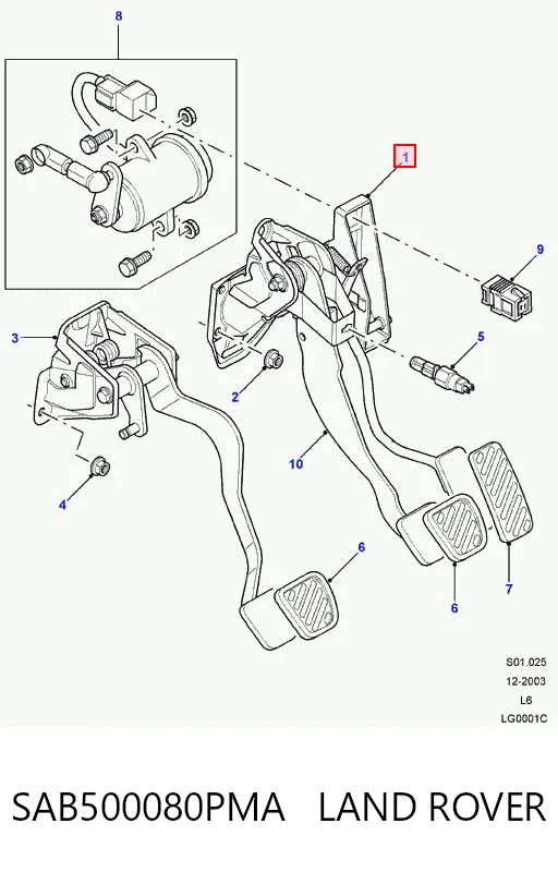 Pedał przyspieszenia (gazu) do Land Rover Freelander I L314