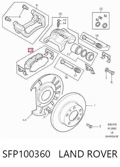 SFP100360 Land Rover