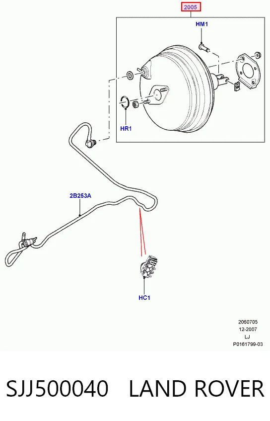 Wzmacniacz próżniowy hamulców Land Rover Range Rover III SUV (L322) (2002 - 2009) cena, od 66,57 USD