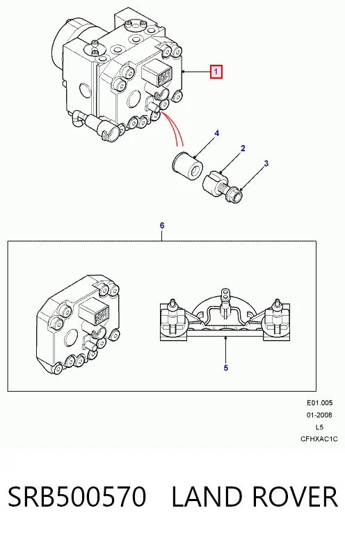 Do koszyka Sterownik ABS  hydrauliczny Land Rover Discovery II LJ ,LT