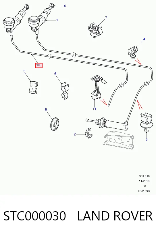 STS100040 Rover Cylinder sprzęgła główny