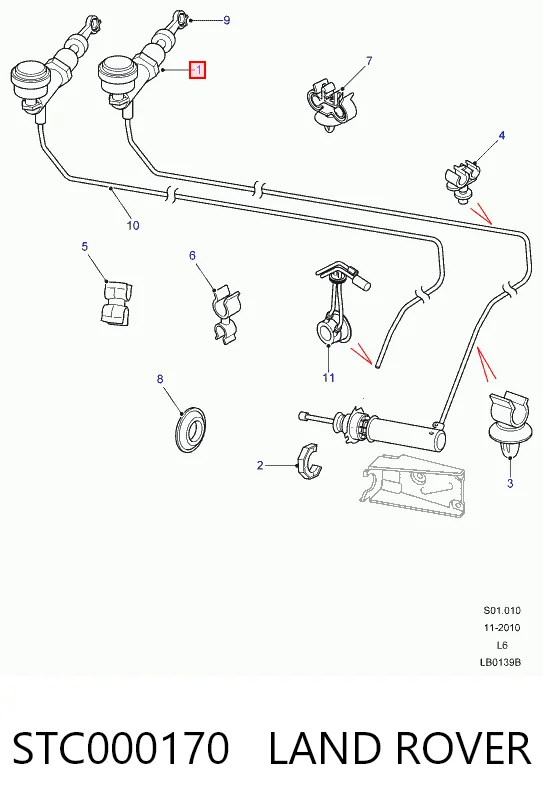 Cylinder sprzęgła główny Rover STS100040 cena, od 83,25 USD