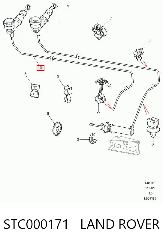 Do koszyka STS100040 Rover Cylinder sprzęgła główny