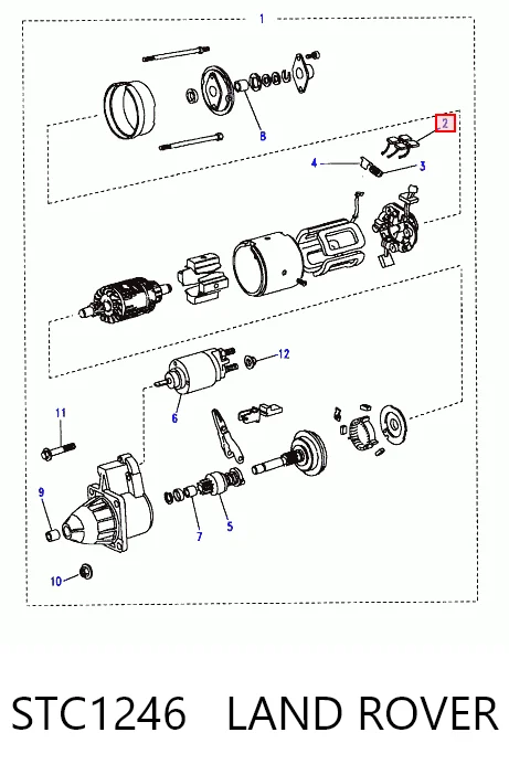 Do koszyka Szczotka rozrusznika Ford Sierra II GBG, GB4