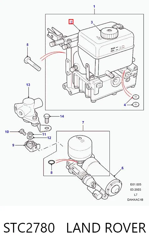 Czujnik ABS przedni Land Rover Range Rover II SUV (LP, P38A) (1994 - 2002) cena, od 33,06 USD