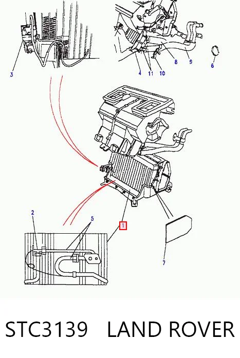 Kupić Parownik klimatyzacji Land Rover Discovery II LJ ,LT w dobrej cenie