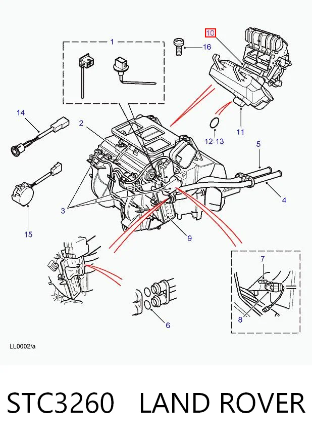 Kupić Parownik klimatyzacji Land Rover Range Rover II LP, P38A w dobrej cenie