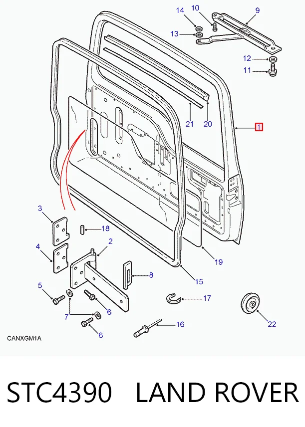 Drzwi tylne (bagażnika 3/5) do Land Rover Discovery LJ ,LT