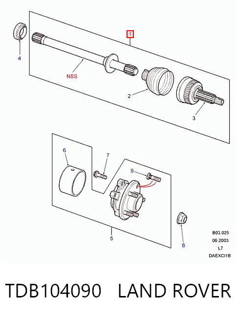 Kupić Półoś napędowa przednia lewa Land Rover Range Rover II LP, P38A w dobrej cenie