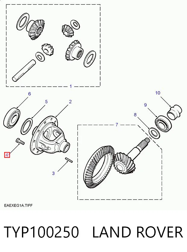 Do koszyka Reduktor mostu tylnego Land Rover Freelander I L314