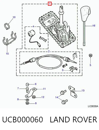 Mechanizm zmiany biegów (cięgno) do Land Rover Freelander I L314