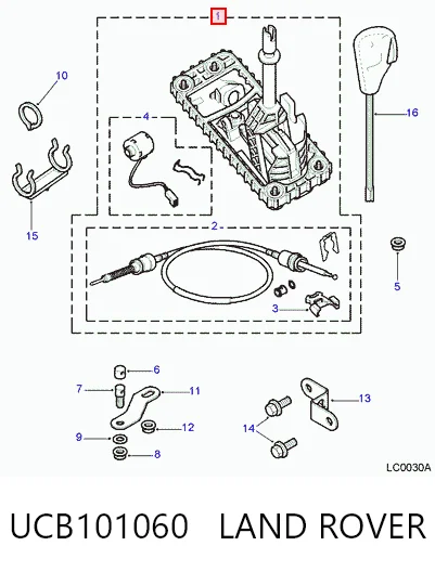 Do koszyka Mechanizm zmiany biegów (cięgno) Land Rover Freelander I L314