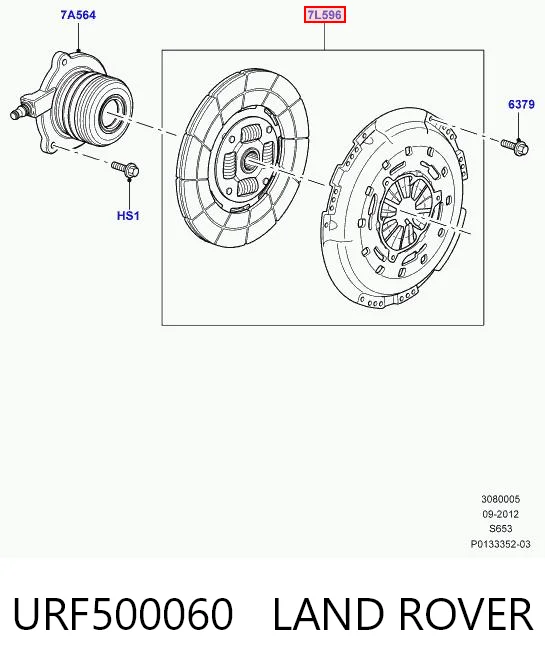  Zestaw sprzęgła (3 części) Land Rover Discovery 3