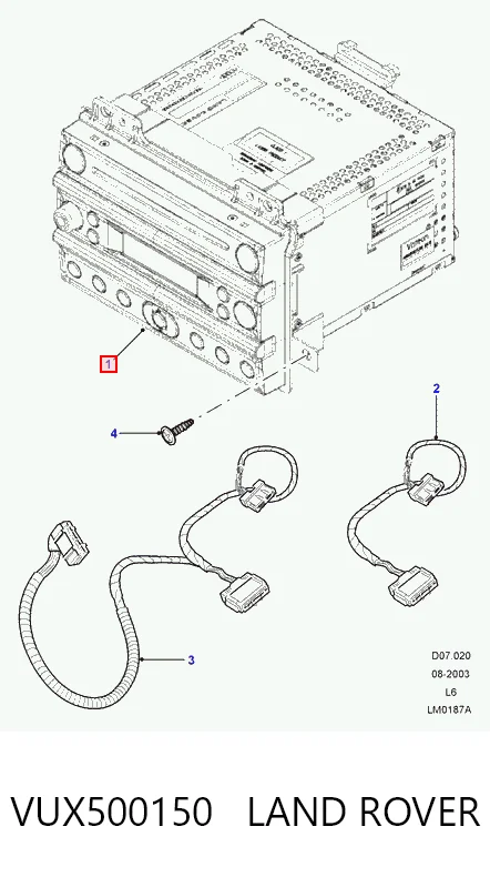Radioodtwarzacz (radio AM/FM) do Land Rover Freelander I L314