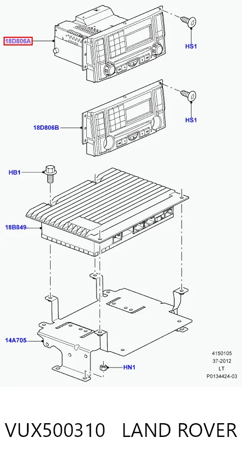 Radioodtwarzacz (radio AM/FM) do Land Rover Range Rover SPORT I L320