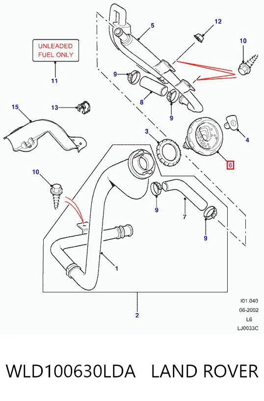 Korek wlewu paliwa do Land Rover Freelander I L314