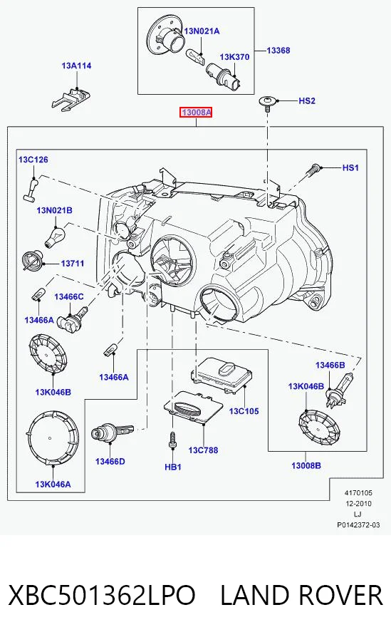 Reflektor prawy Land Rover Range Rover III SUV (L322) (2002 - 2009) cena, od 1047,91 USD