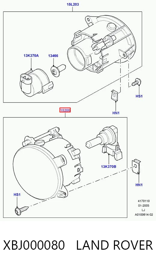 XBJ000080 Land Rover