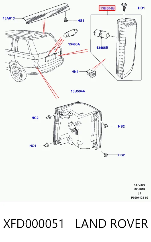 XFD000051 Land Rover