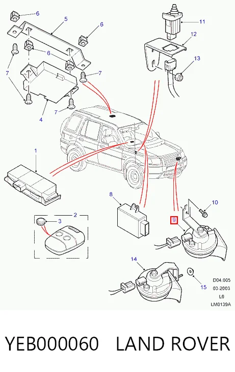 Kupić Sygnał dźwiękowy (klakson) Land Rover Freelander I L314 w dobrej cenie