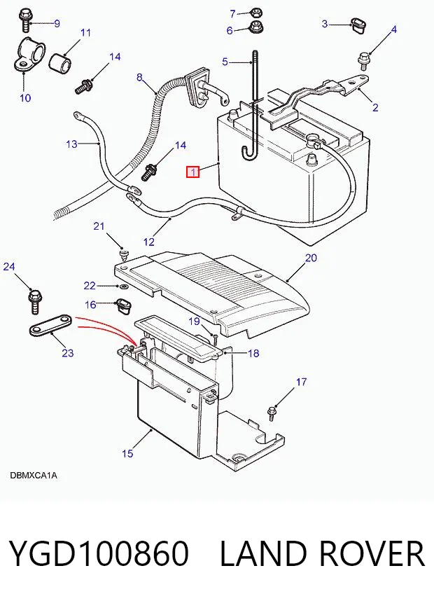 Do koszyka 05753270 Bomag Bateria (akumulator)