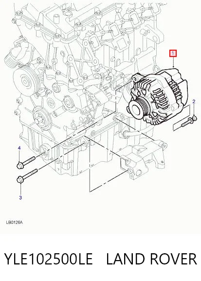 Alternator 2542265B Rover