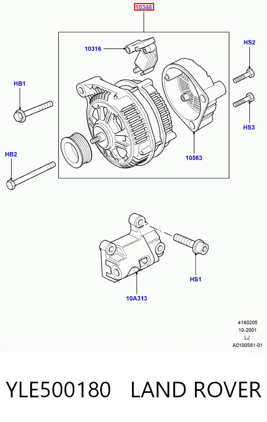 YLE500180 Land Rover Alternator