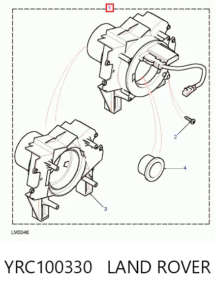 Pierścień kontaktowy AIRBAG, taśma kierownicy  Land Rover Freelander I