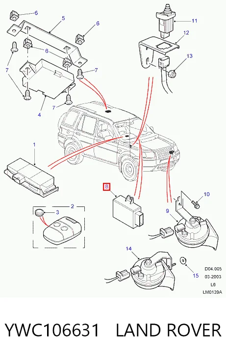 YWC106631 Land Rover