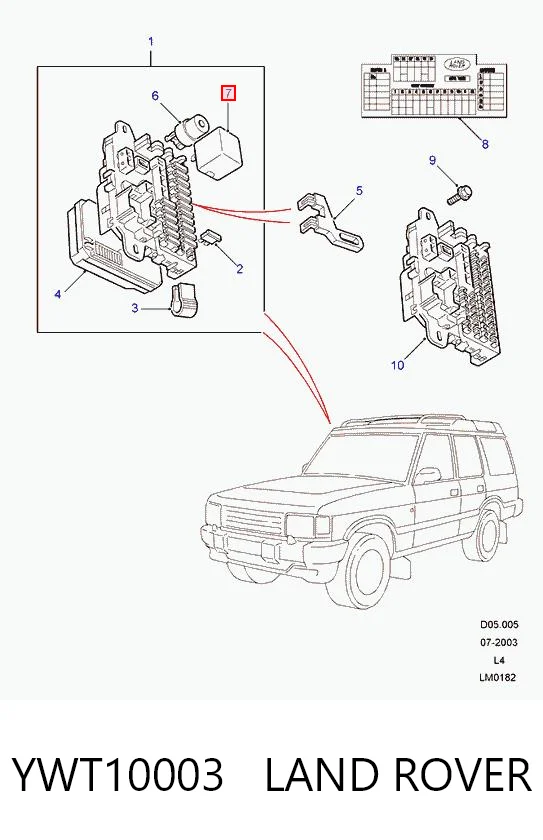 Do koszyka 13A025C Ford Elektryczne przekaźnik wielofunkcyjne