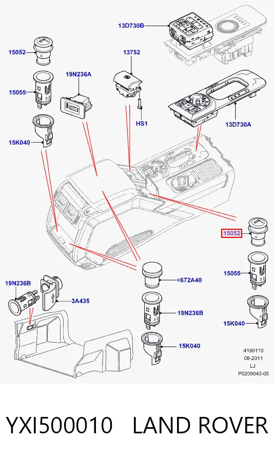 Zapalniczka Land Rover Range Rover III SUV (L322) (2002 - 2009) cena, od 10,49 USD
