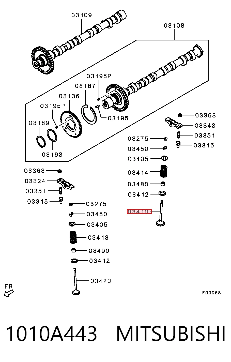 1010A443 Mitsubishi