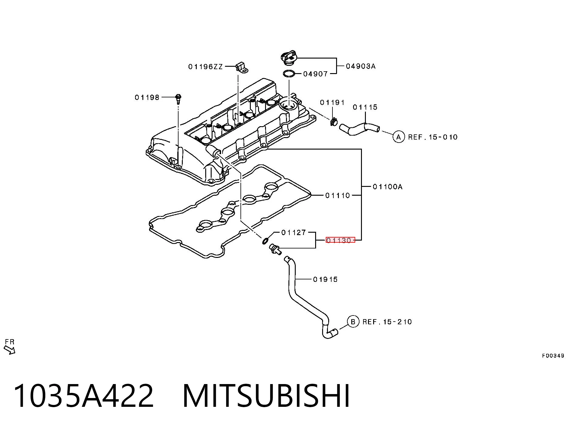 Zawór PCV odpowietrzający silnik do Mitsubishi Pajero SPORT II KH