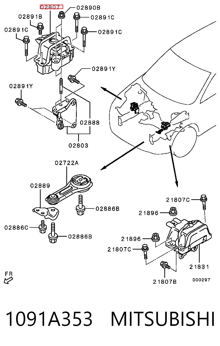 1091A353 Mitsubishi