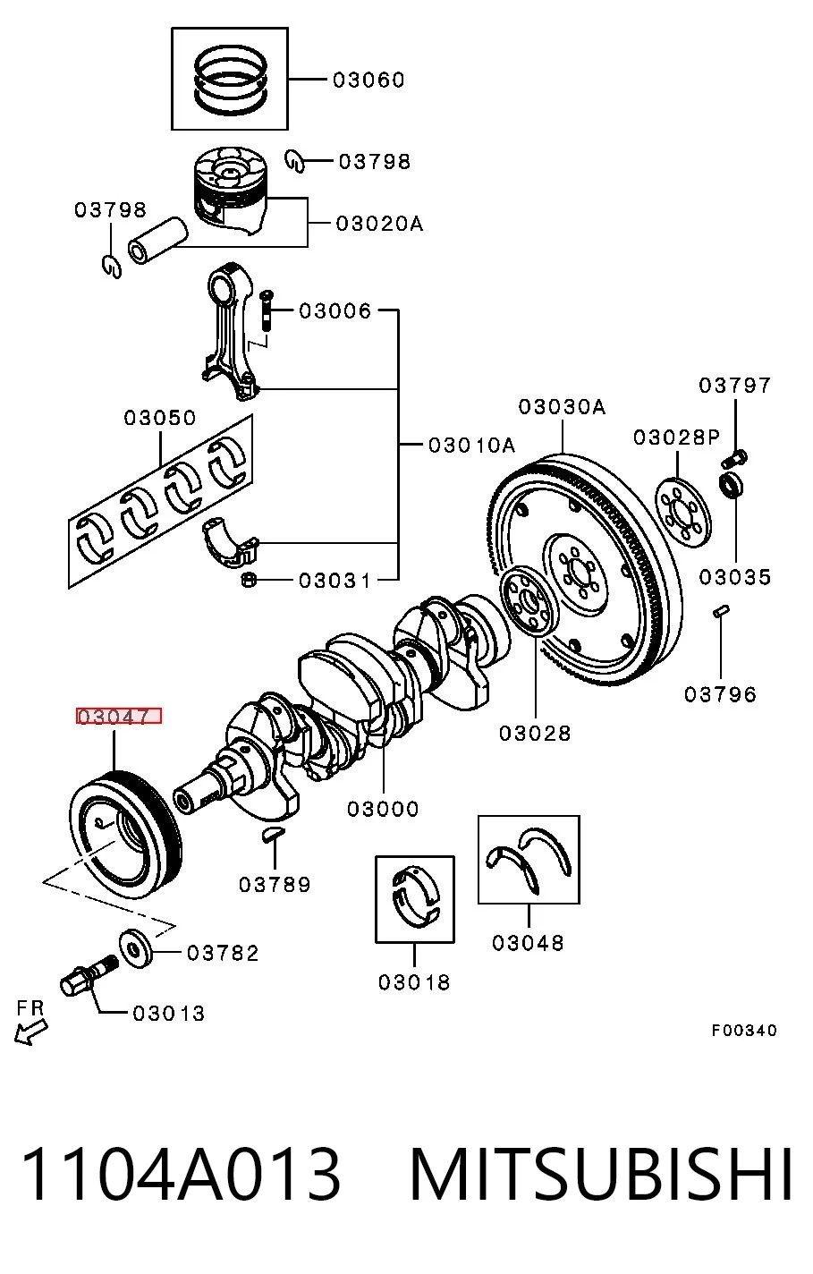 1104A013 Mitsubishi