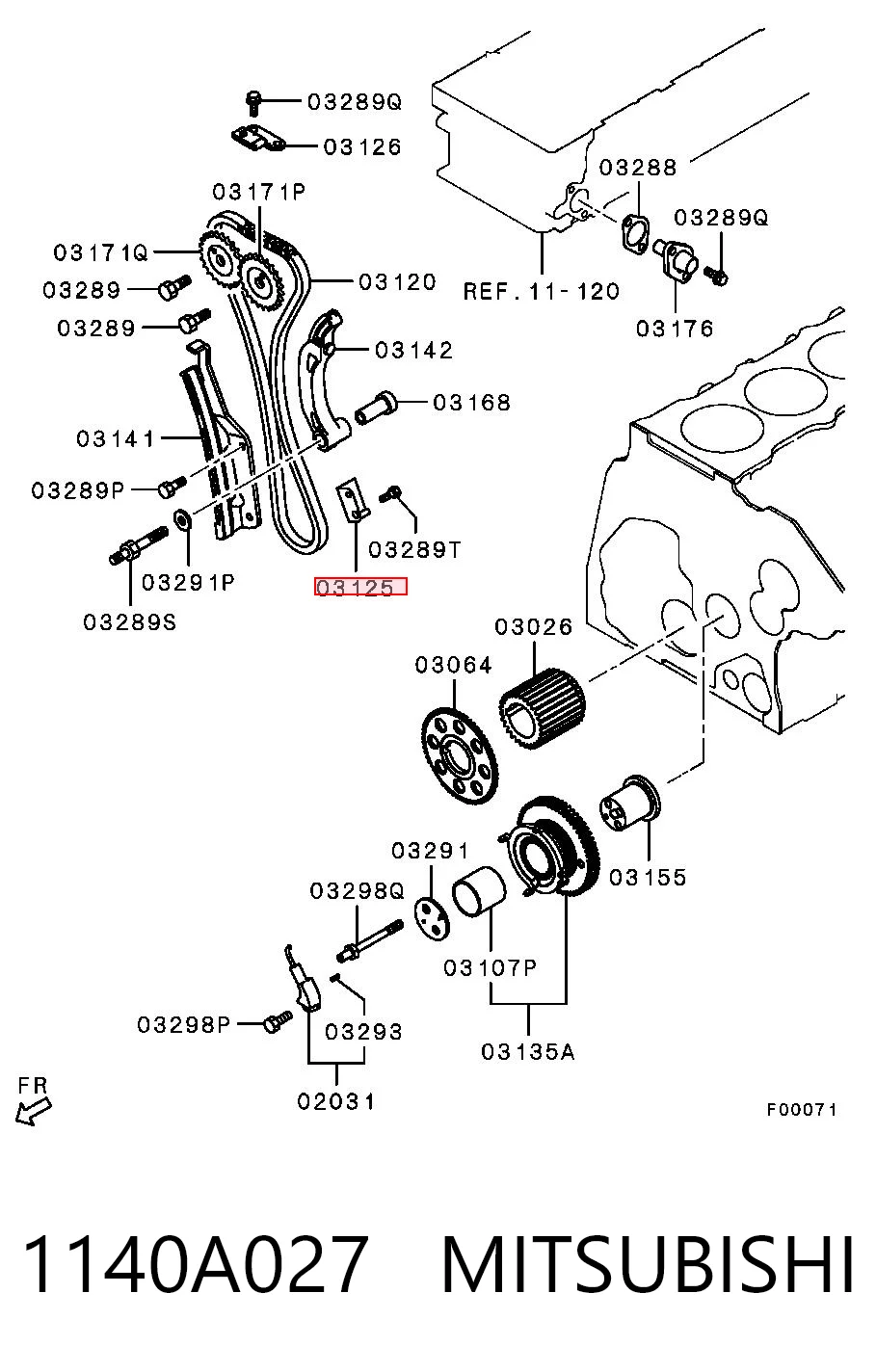 1140A027 Mitsubishi
