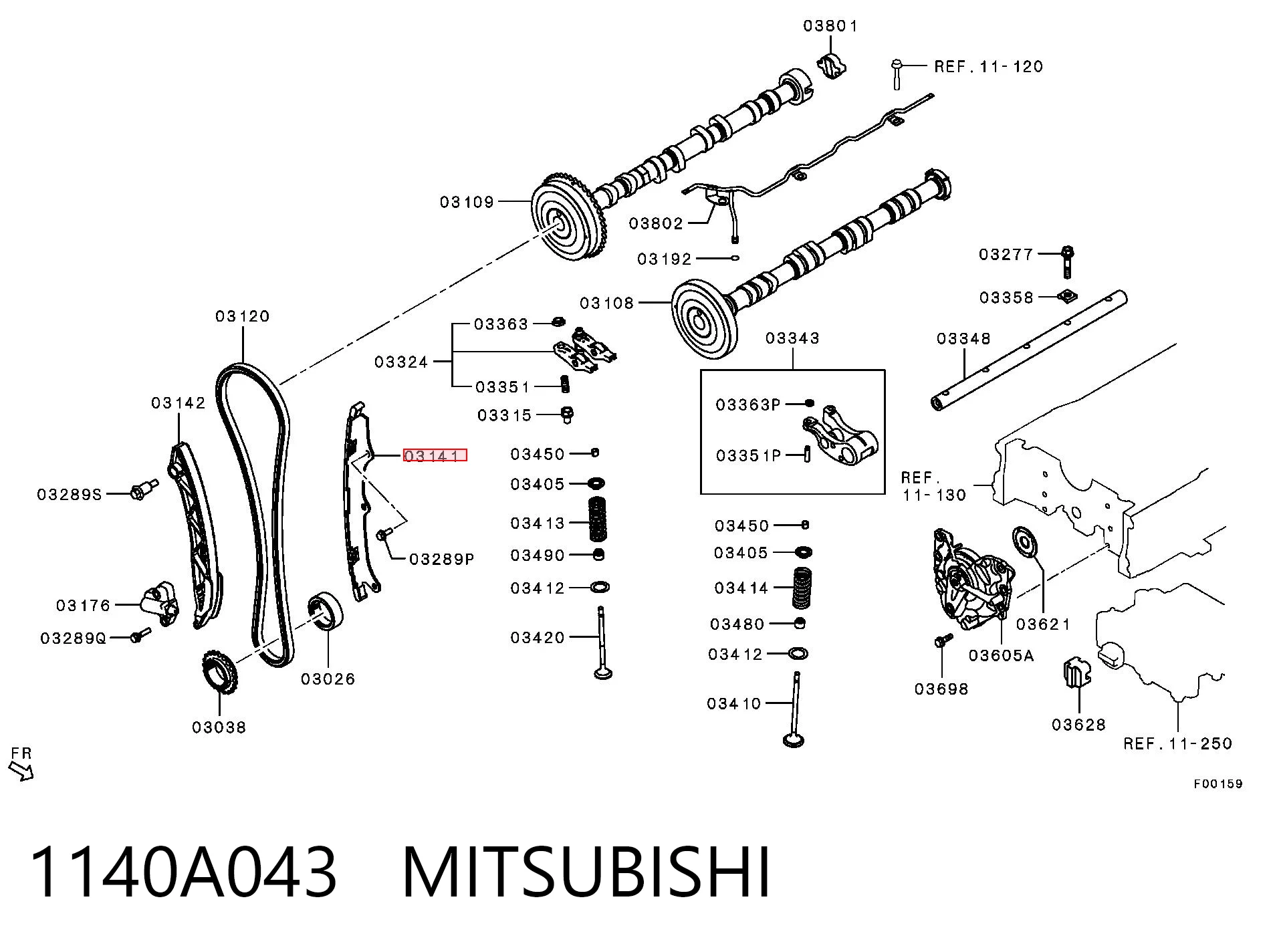 1140A043 Mitsubishi